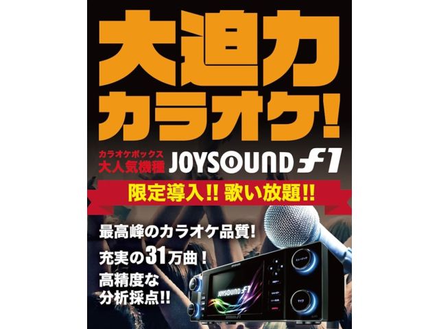 大迫力カラオケ！最高峰のカラオケ品質！