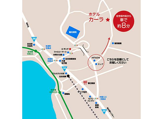 301 D-type 佐世保市役所方面からのアクセス