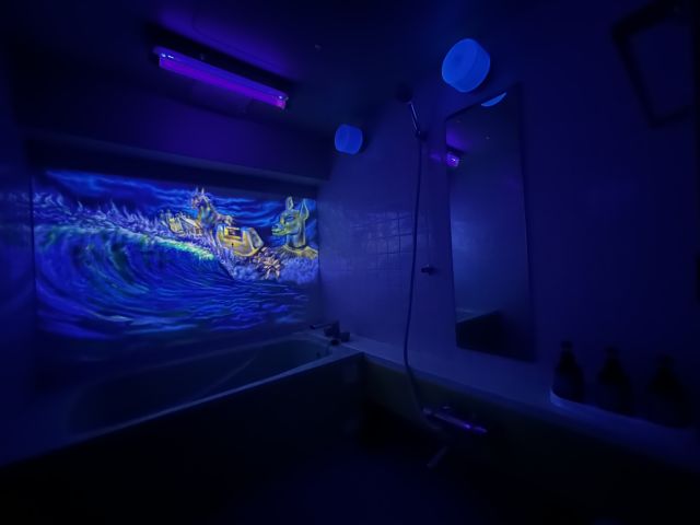 705-2 バスルーム（ブラックライト）
