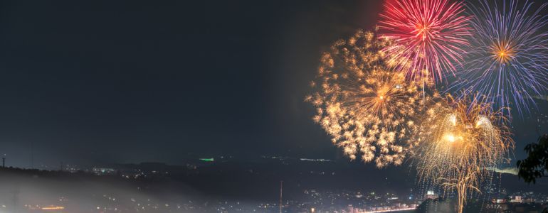 津山納涼ごんごまつり 花火大会