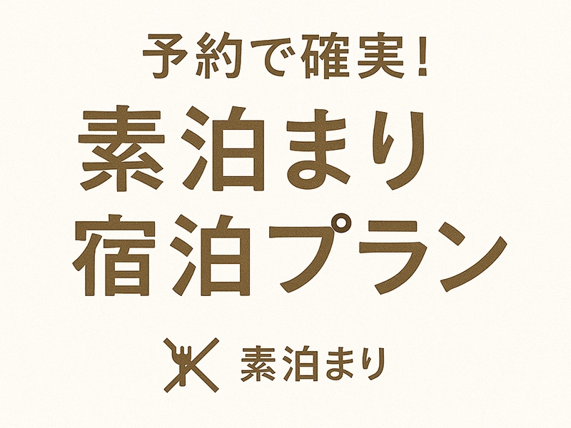 【当日予約可能】予約で宿泊！素泊まりプラン♪（月～金）