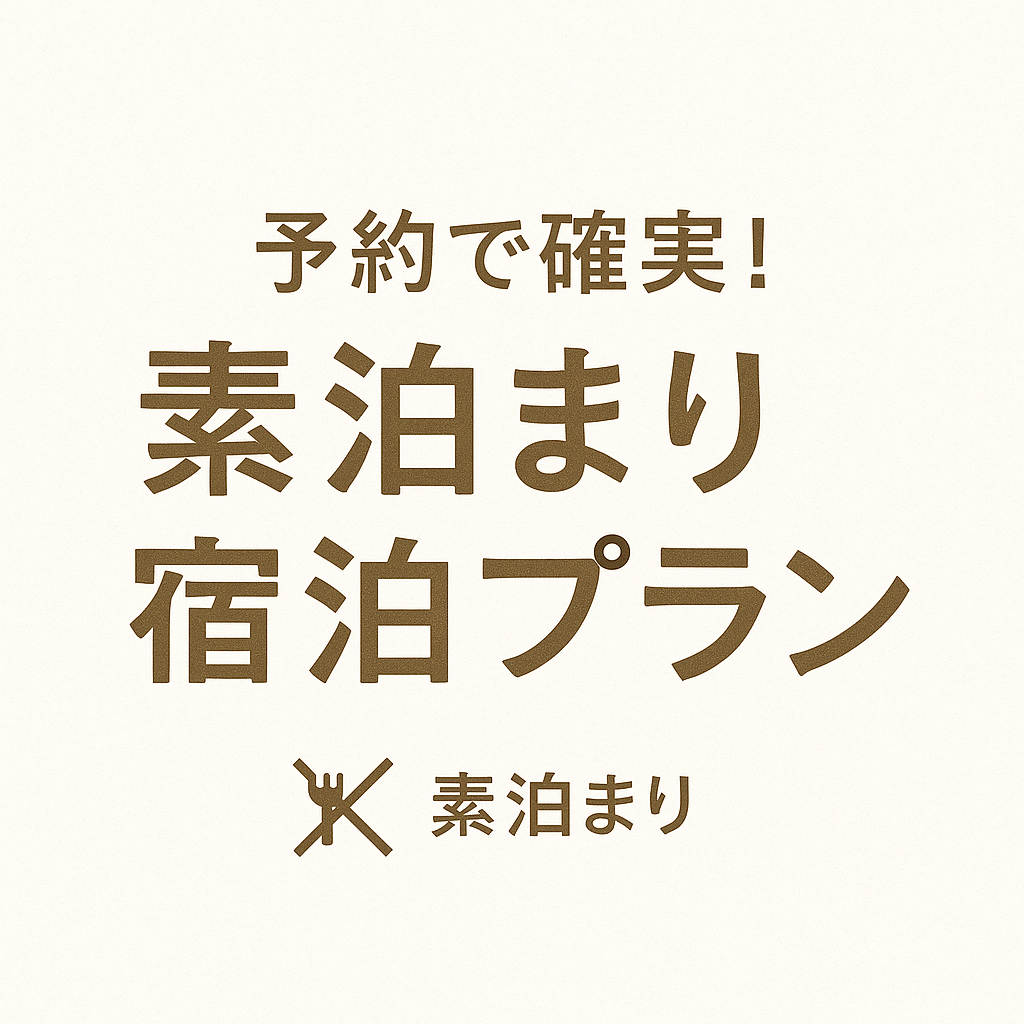 【当日予約可能】予約で宿泊！素泊まりプラン♪（日曜日）
