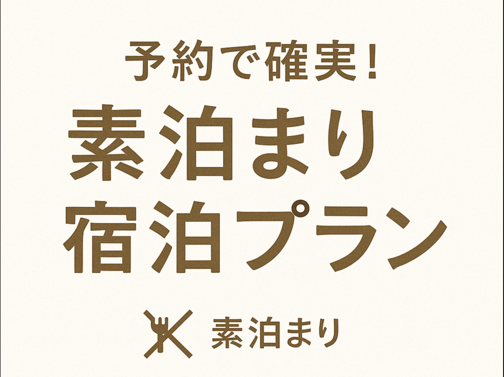 予約で宿泊！素泊まりプラン♪（祝日）