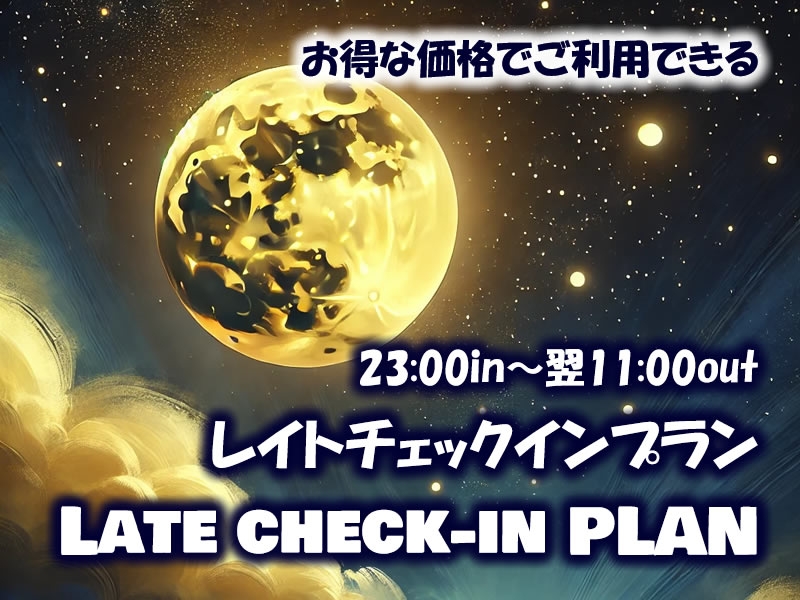 【リーズナブル】レイトチェックインプラン／23:00in～翌11:00out／STANDARD ROOM確約／素泊まり