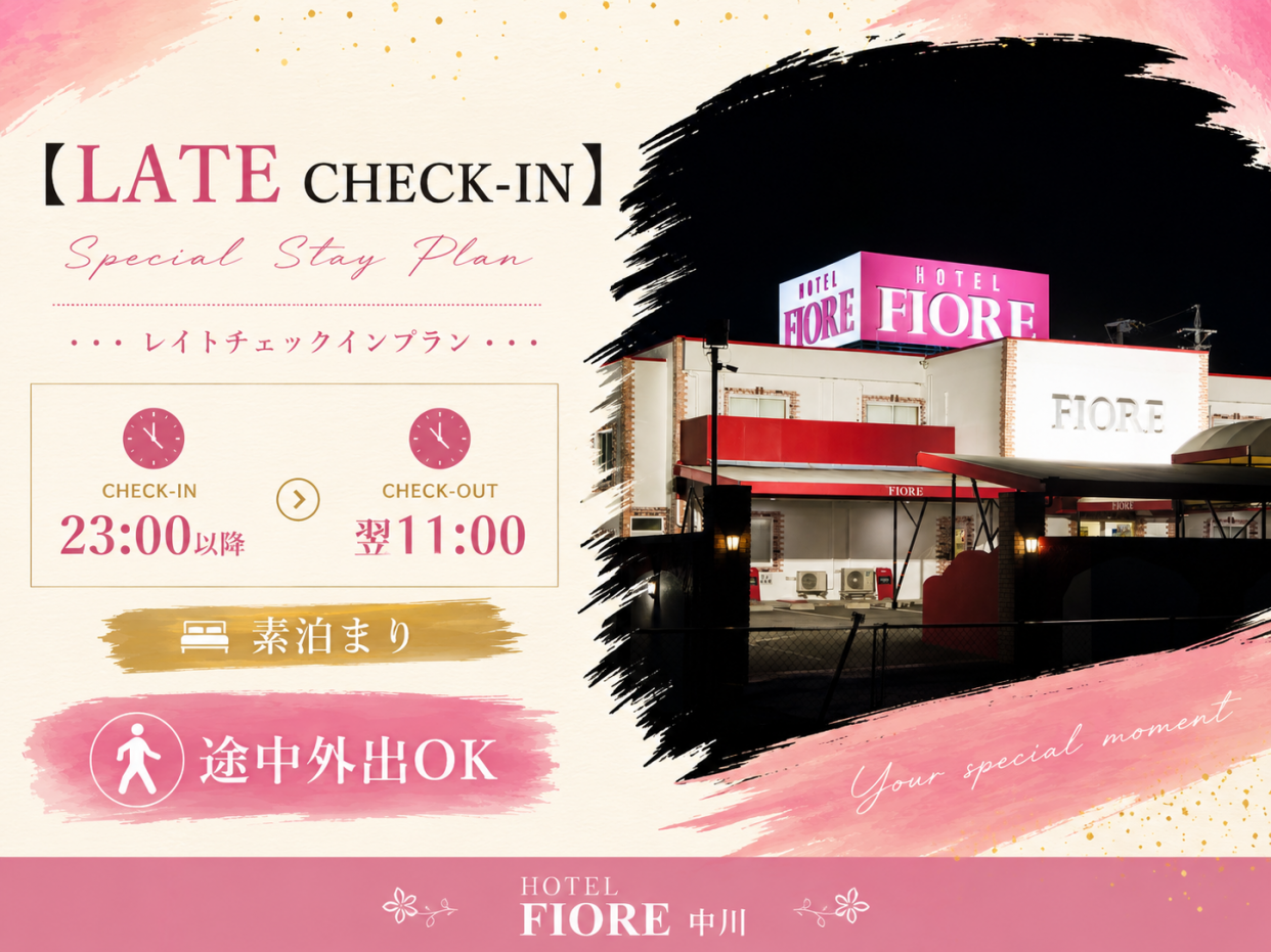 【リーズナブル】レイトチェックインプラン／23:00in～翌11:00out／DELUXE ROOM確約／素泊まり