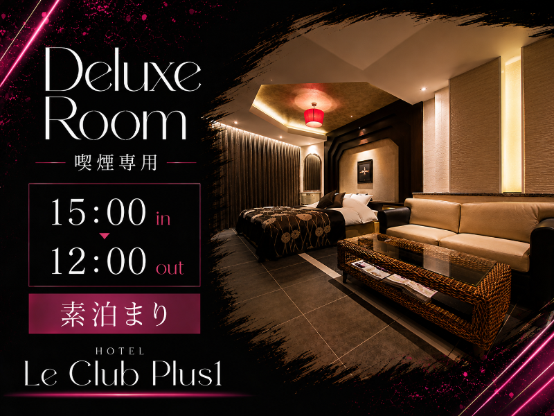 【Deluxe Room／喫煙専用】アーリーチェックインプラン／15:00in～翌12:00out＜素泊まり＞