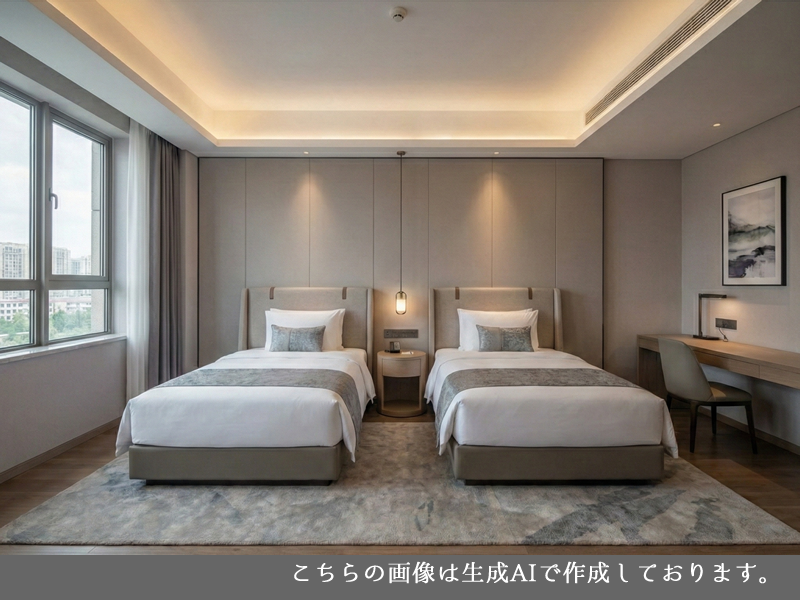 【サウナ付SUITE ツインベッドROOM確約】15時～翌11時までご利用OK＜素泊まり＞