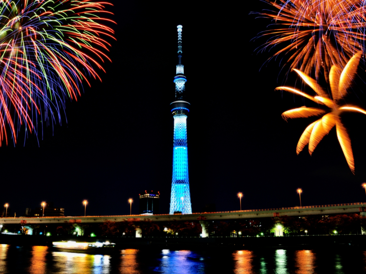 【カップルズ限定】「隅田川★花火大会」お寝坊タイムプラン【最大14時間滞在可】